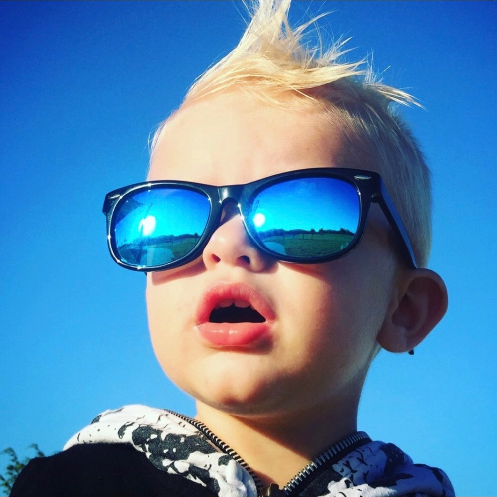 Unisex Kids Vintage Retro Sunglasses (1-4yrs) - Picture 1 of 6